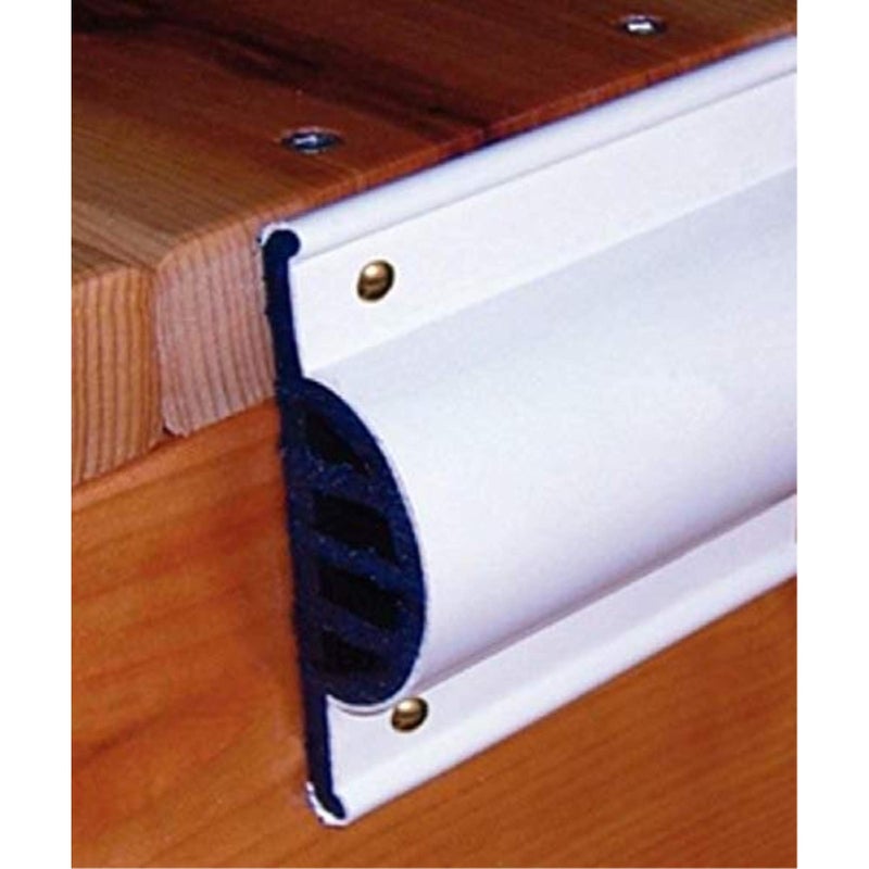 Taylor Made Commercial Grade Double Molded Dock Edging White Side Gard, 10' Coil â€“ Dock guard with heavy wall sections for greater protection â€“ Commercial grade double molded material â€“ 2020108540